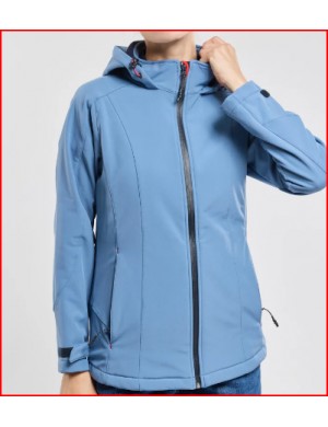 veste soft shell femme Bermudes Sitia bleu horizon